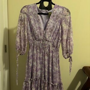 Floral Purple Dress